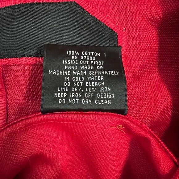 Vintage 90’s FUBU Red 5 Jersey Home Shirt Medium - Picture 9 of 9